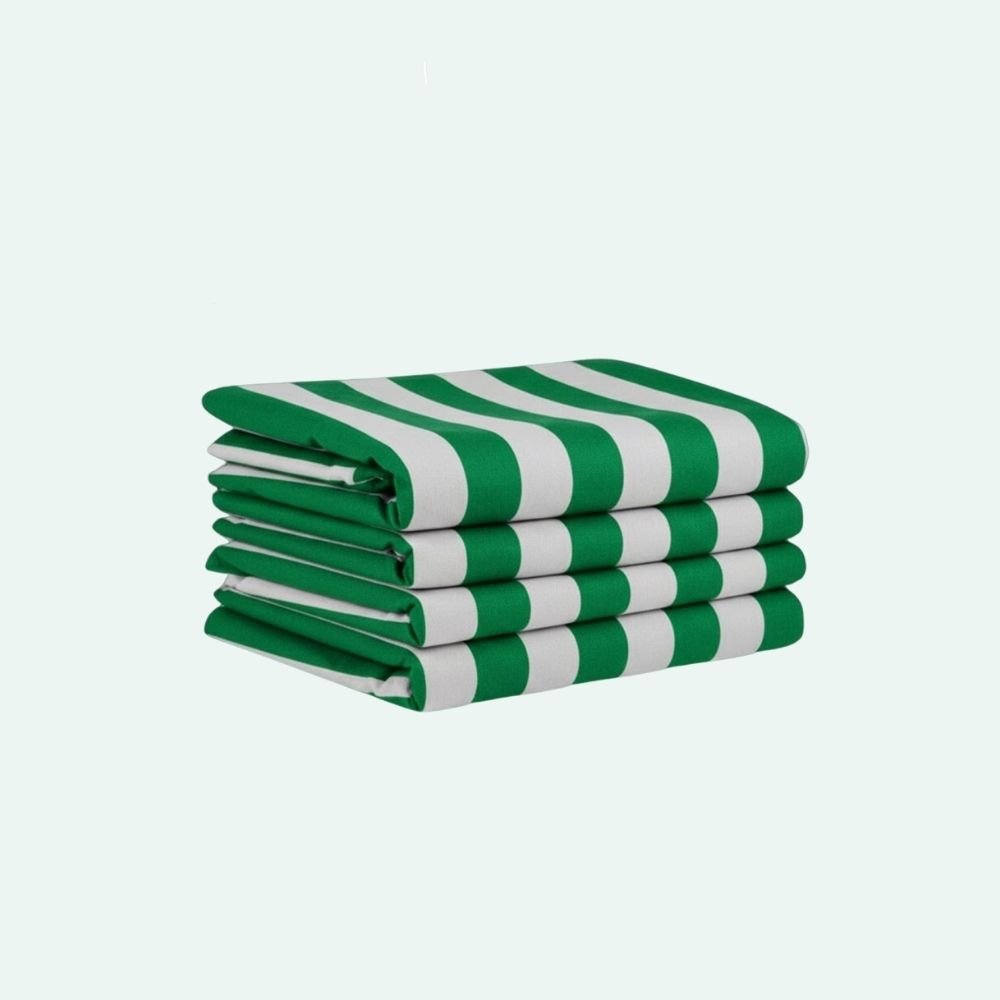 Green & White Canvas Tarpaulin